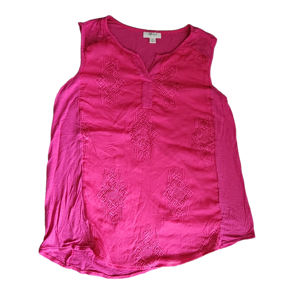 Style & Co.  Women's Pink Sleeveless Blouse M